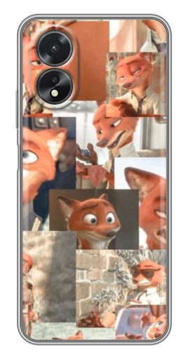 Силиконовый чехол с изображением "Ник Крутихвост" для Oppo A17