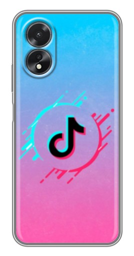 Чехол с картинкой "Нота ТикТок" для Oppo A17