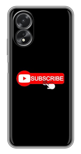 Чехол с принтом "Подпишись" для Oppo A17