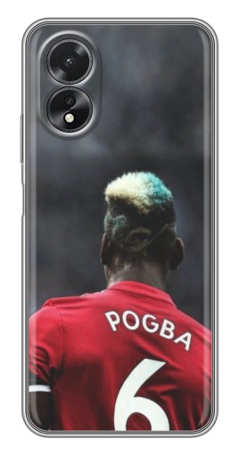 Силиконовый чехол с изображением "Pogba 6" для Oppo A17