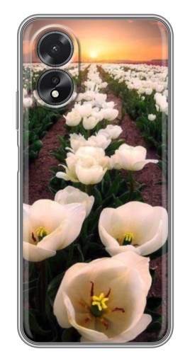 Силиконовый чехол с изображением "Поле тульпанов " для Oppo A17