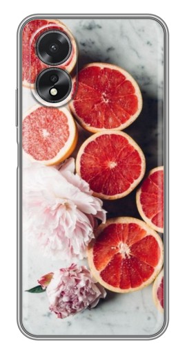 Чехол с принтом "Половинки грейпфрутов" для Oppo A17