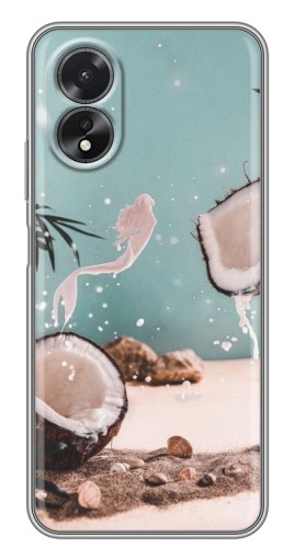 Чехол с принтом "Половинки кокоса" для Oppo A17
