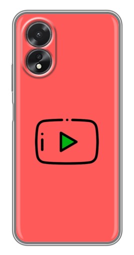 Чехол с принтом "Рисованная кнопка" для Oppo A17