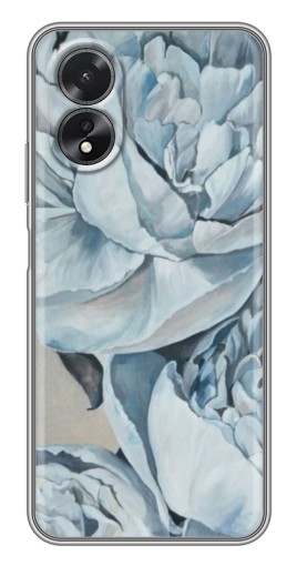 Чехол с принтом "Рисунок пионы" для Oppo A17