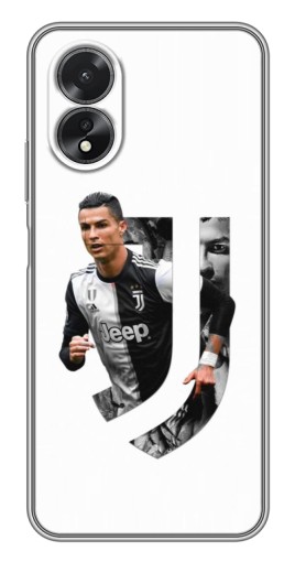 Чехол с картинкой "Роналду в Ювентусе" для Oppo A17