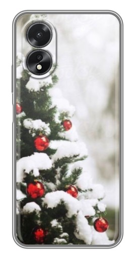 Чехол с печатью "Рождественская елка" для Oppo A17