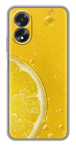 Силиконовый чехол с изображением "Сочный лимон" для Oppo A17