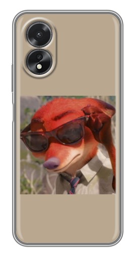 Силиконовый чехол с изображением "Стильный Ник" для Oppo A17