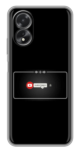 Чехол с печатью "subscribed" для Oppo A17