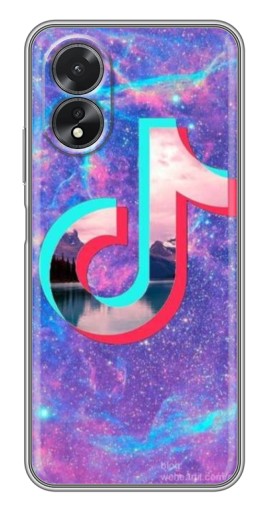 Чехол с печатью "ТикТок мраморный" для Oppo A17