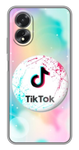 Чехол с печатью "TikTok принт" для Oppo A17