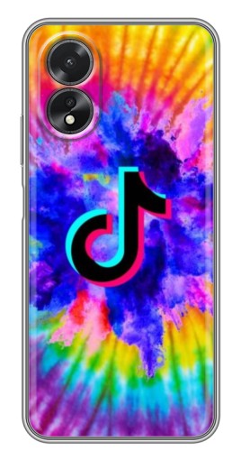 Чехол с принтом "TikTok в красках" для Oppo A17