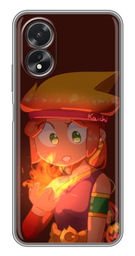 Чехол с принтом "Удивлённая Амбер" для Oppo A17