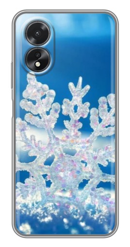 Чехол с принтом "Яркая снежинка" для Oppo A17