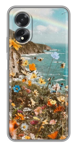 Чехол с принтом "Яркие полевые цветы" для Oppo A17