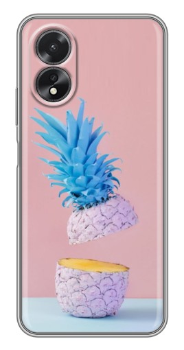 Силиконовый чехол с изображением "Яркий ананас" для Oppo A17