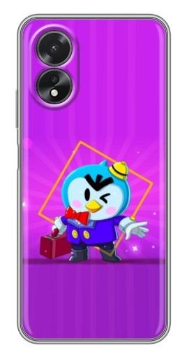 Чехол с картинкой "Яркий пингвин" для Oppo A17