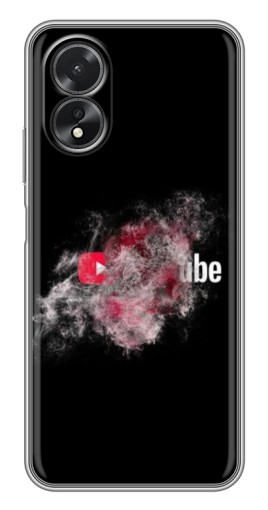 Силиконовый чехол с изображением "Яркий Ютуб" для Oppo A17