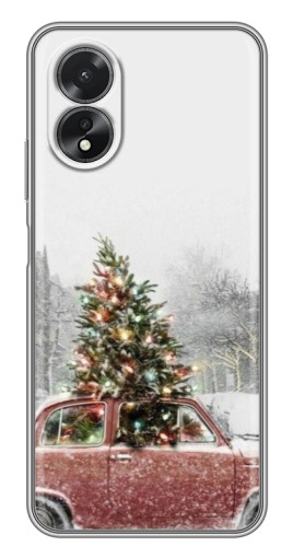 Чехол с печатью "Елка в машине" для Oppo A17