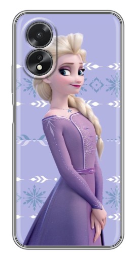 Силиконовый чехол с изображением "Ельза" для Oppo A17