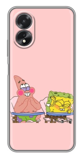 Силиконовый чехол с изображением "За партой" для Oppo A17