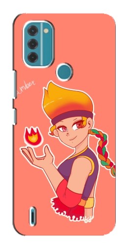 Чехол с принтом "Amber с огоньком" для Nokia C31
