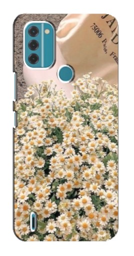 Чехол с картинкой "Букет ромашек" для Nokia C31