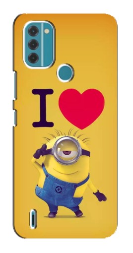 Чехол с картинкой "I Love Minion" для Nokia C31