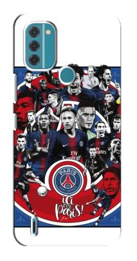Силиконовый чехол с изображением "Команда PSG" для Nokia C31