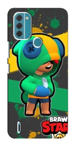 Силиконовый чехол с изображением "Leon Brawl Stars" для Nokia C31