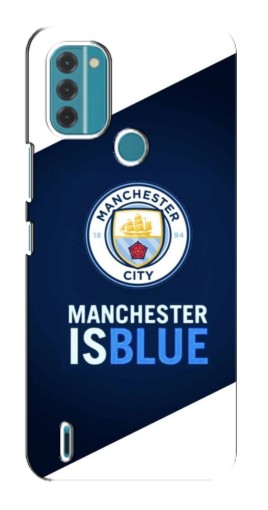 Чехол с картинкой "Manchester is Blue" для Nokia C31