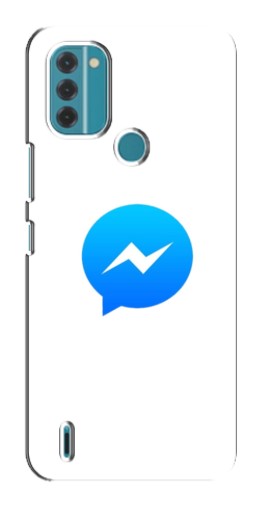 Силиконовый чехол с изображением "messenger logo" для Nokia C31
