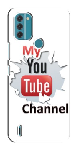 Силиконовый чехол с изображением "My YouTube" для Nokia C31