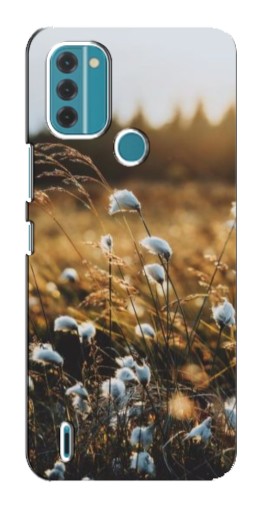 Чехол с картинкой "Нежные полевые цветы" для Nokia C31