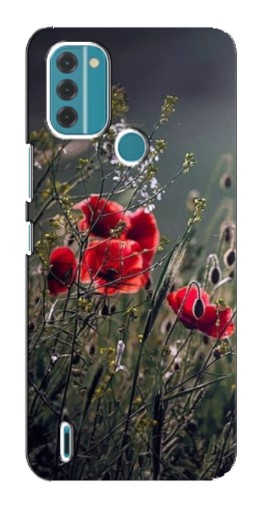 Чехол с принтом "Поле цветов" для Nokia C31