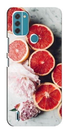 Чехол с печатью "Половинки грейпфрутов" для Nokia C31