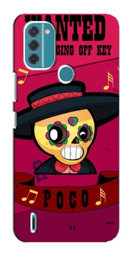 Силиконовый чехол с изображением "WANTED POCO" для Nokia C31