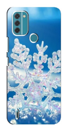 Чехол с картинкой "Яркая снежинка" для Nokia C31