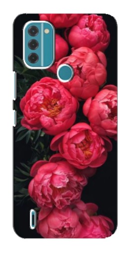 Чехол с печатью "Яркие пионы" для Nokia C31
