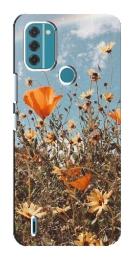 Чехол с печатью "Желтые цветы" для Nokia C31
