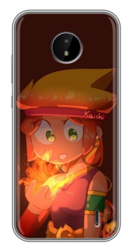 Чехол с картинкой "Amber с огнем" для Nokia C20