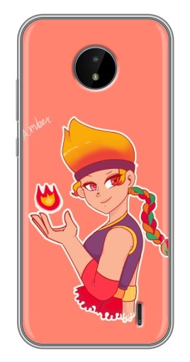 Силиконовый чехол с изображением "Amber с огоньком" для Nokia C20