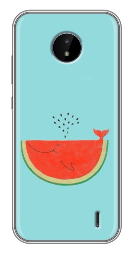 Чехол с картинкой "Арбуз кит" для Nokia C20