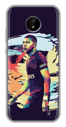 Силиконовый чехол с изображением "ART Mbappe" для Nokia C20