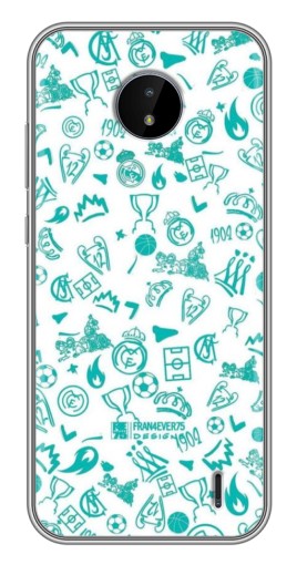 Силиконовый чехол с изображением "Атрибутика Real Madrid" для Nokia C20