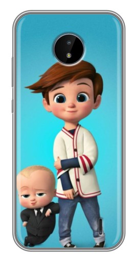 Силиконовый чехол с изображением "Boss and Boy" для Nokia C20