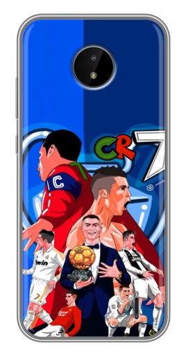 Силиконовый чехол с изображением "CR7" для Nokia C20