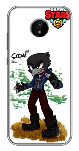 Чехол с печатью "Crow" для Nokia C20
