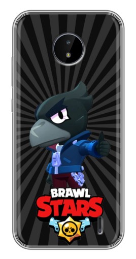 Силиконовый чехол с изображением "Crow Brawl Stars" для Nokia C20